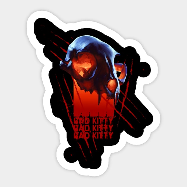 Bad Kitty Sticker by eranfowler